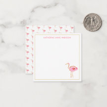 Tropisk Rosa och Guld Flamingos