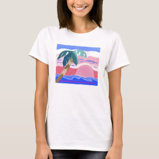 Tropisk rosa soluppgångT-tröja T Shirt