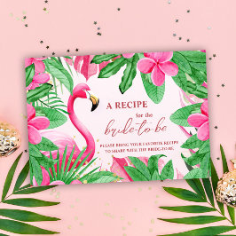 Tropisk Rosa Sommar Bröllopsfest Tilläggskort