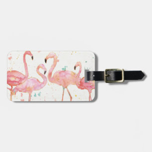 Tropisk sammankomst av Flamingos Bagagebricka