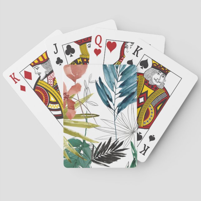 Tropisk sammansättning casinokort (Baksidan)