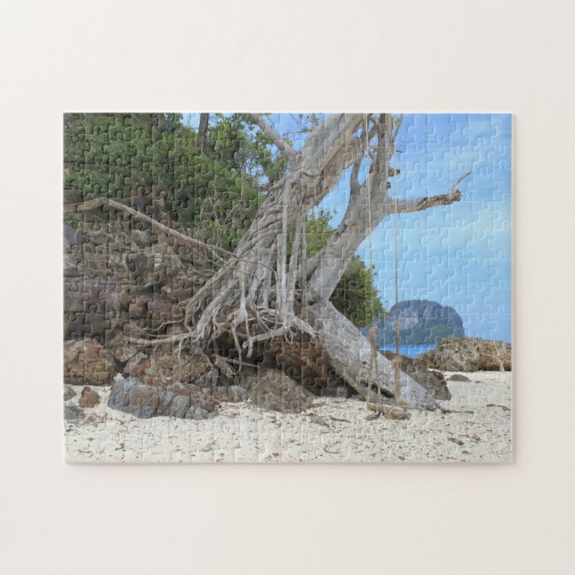 Tropisk sandstrand pussel (Horisontell)