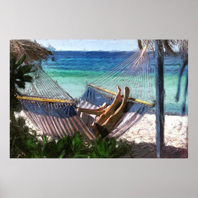 Tropisk semester poster (Framsidan)