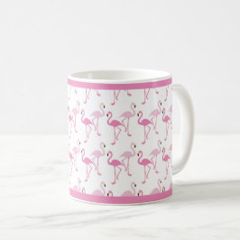 Tropisk Shock rosa Flamingos Mönster Kaffemugg