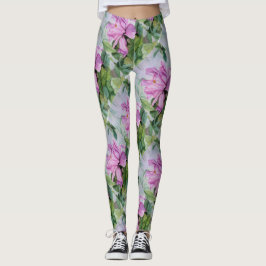 TROPISK SHOCK ROSA ORCHID | BLOMMIGT LEGGINGS