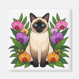 tropisk siamesisk kattmagnet magnet