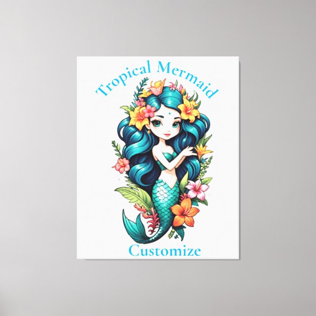Tropisk Sjöjungfru Thunder_Cove Canvastryck (Framsida)