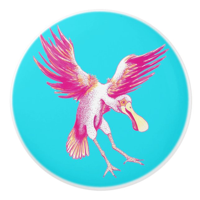Tropisk skedstork knopp (Framsidan)