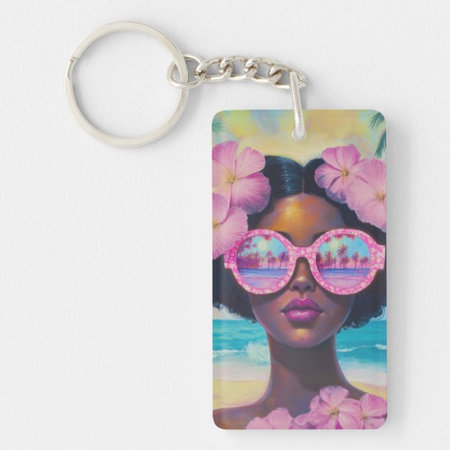 Tropisk skönhet i Rosa Shades (Framsidan)