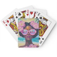 Tropisk skönhet i Rosa Shades