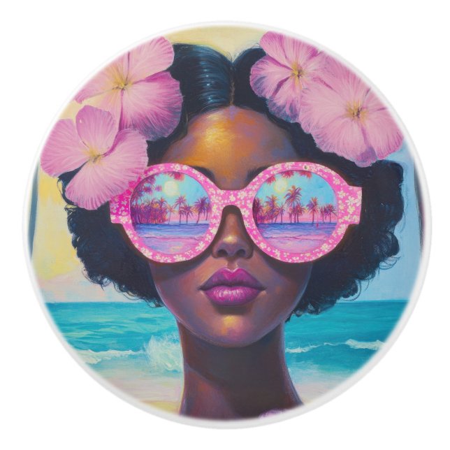 Tropisk skönhet i Rosa Shades Knopp (Framsidan)