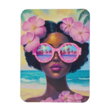 Tropisk skönhet i Rosa Shades