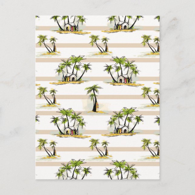 Tropisk skorpa och Handflatan Vykort (Framsida)