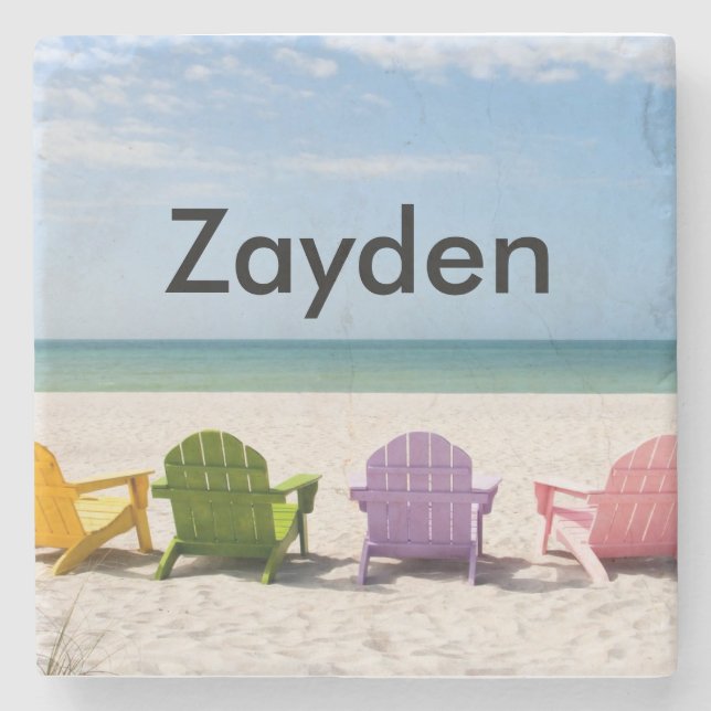 Tropisk skräddarsy strandkustfartyg underlägg sten (Framsidan)