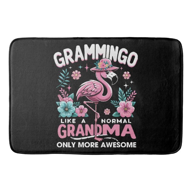 Tropisk skymningsflamingo badrumsmatta (Framsidan)