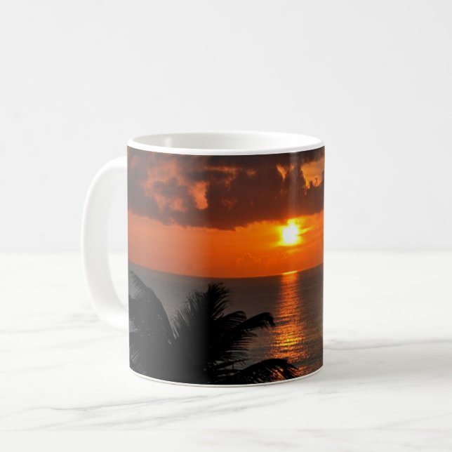 Tropisk solnedgång, Cancun Kaffemugg (Framsida vänster)