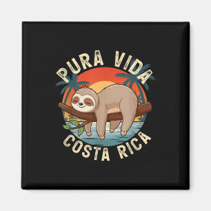 Tropisk solnedgång Natur Seng Costa Rica Pura Vida Magnet