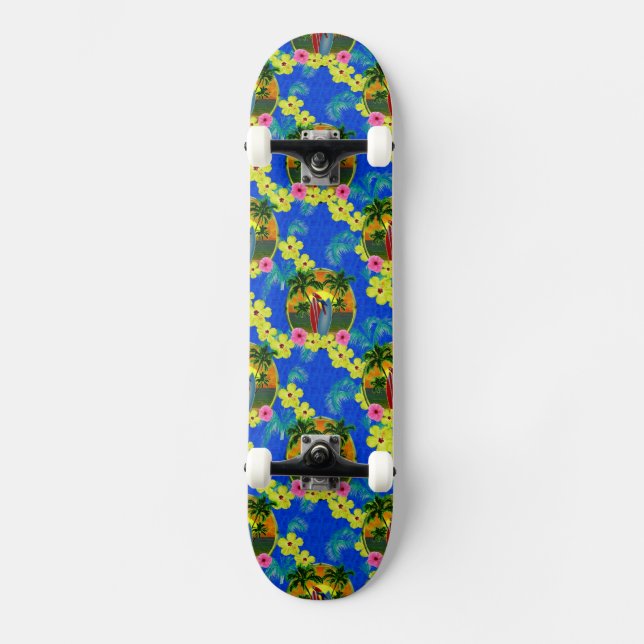 Tropisk solnedgång skateboard bräda 21,5 cm (Framsida)