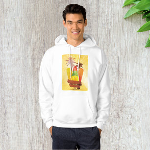 Tropisk sommar-glass och palmer hoodie