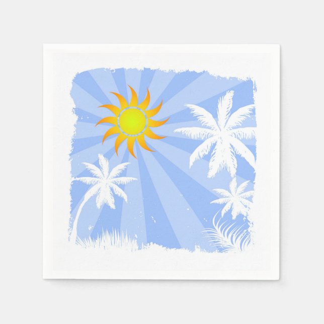Tropisk sommar pappersservett (Framsidan)