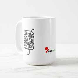 Tropisk sommar-sippar kaffemugg | Minimalistisk li