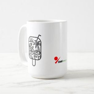 Tropisk sommar-sippar kaffemugg Minimalistisk li