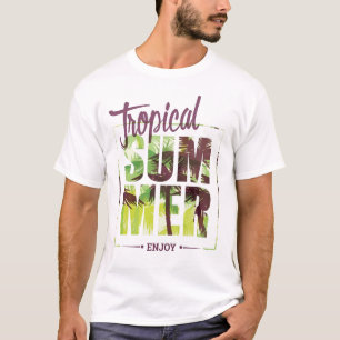 tropisk sommar t shirt