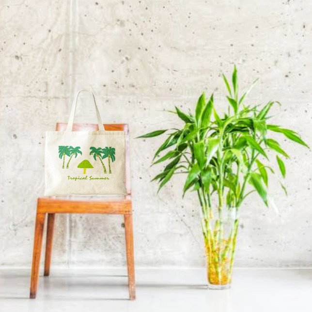 Tropisk sommar tygkasse (A fun, summer tote for summer adventures!)