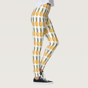 tropisk sommarfrukt för ananas leggings