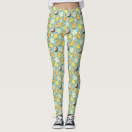 Tropisk sommarfrukt Mönster Leggings