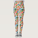 Tropisk sommarklocka i Mönster Leggings<br><div class="desc">Toppen roligt som innehåller en mönster av all tropisk semester i sak - solglasögon,  barnstol,  strandduk,  uppfriskande dryck osv. Perfekt för tropisk strandsemester,  bära eller daglig roligt.</div>