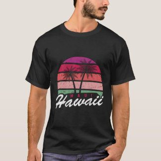 Tropisk sommarlov Palmträd Maui Hawaii T Shirt