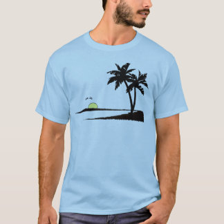tropisk sommarsolnedgång t shirt