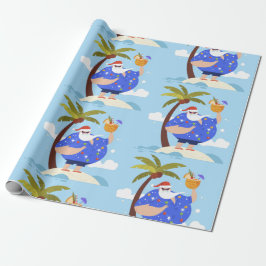 Tropisk sommartid jul jul-semester, tomten presentpapper