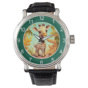Tropisk söt bebis giraff serie-37560 armbandsur