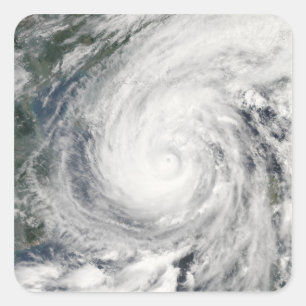 Tropisk storm Chanchu Fyrkantigt Klistermärke