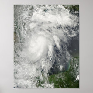 Tropisk storm Hermine i bukten av Mexico Poster