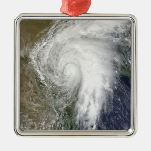 Tropisk storm Hermine över Texas Julgransprydnad Metall