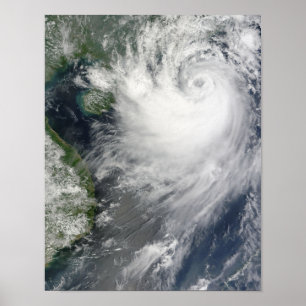 Tropisk storm Koppu som nearing landfall Poster