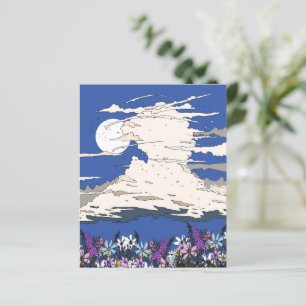 Tropisk storm och blommor