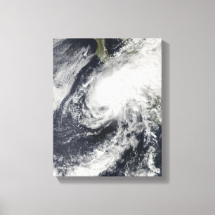 Tropisk stormstack som att närma sig Mexico Canvastryck