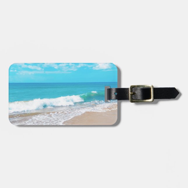 Tropisk strand bagagebricka (Horisontell Framsida)