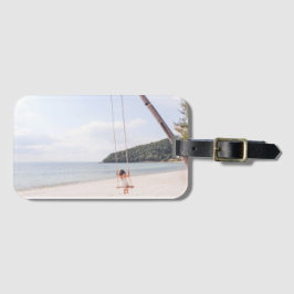 Tropisk strand bagagebricka