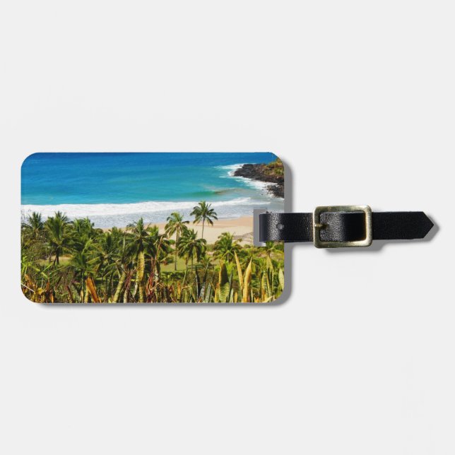 Tropisk strand bagagebricka (Horisontell Framsida)