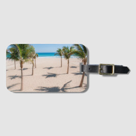 Tropisk strand bagagebricka