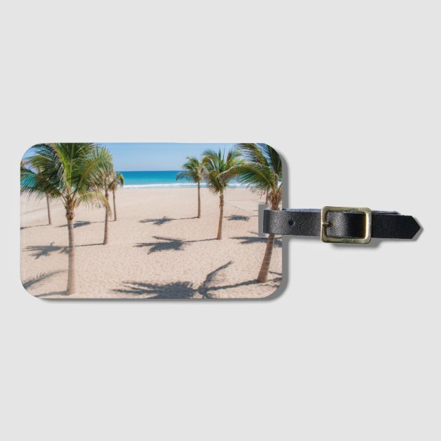 Tropisk strand bagagebricka (Framsida horisontal)