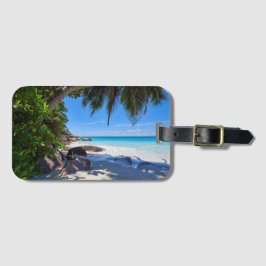 Tropisk strand bagagebricka