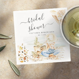 Tropisk Strand Bröllopsfest Pappersservett