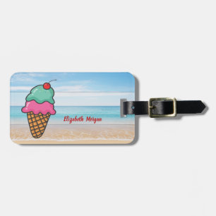 Tropisk,Strand,Hav,Sand,Glassad is-Personlig Bagagebricka