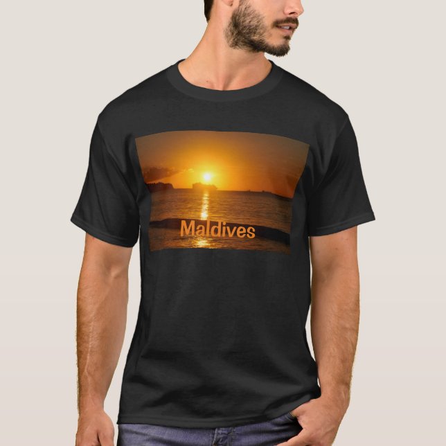 Tropisk strand i Maldiverna Tee (Framsida)